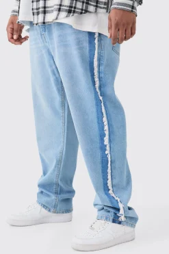 boohooMAN Plus Straight Fit Frayed Hem Jean | UK| Jeans