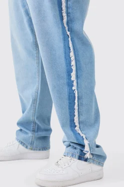 boohooMAN Plus Straight Fit Frayed Hem Jean | UK| Jeans