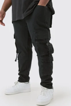 boohooMAN Plus Stretch Skinny Cargo Pocket Detail Jean In | UK| Trousers|Jeans