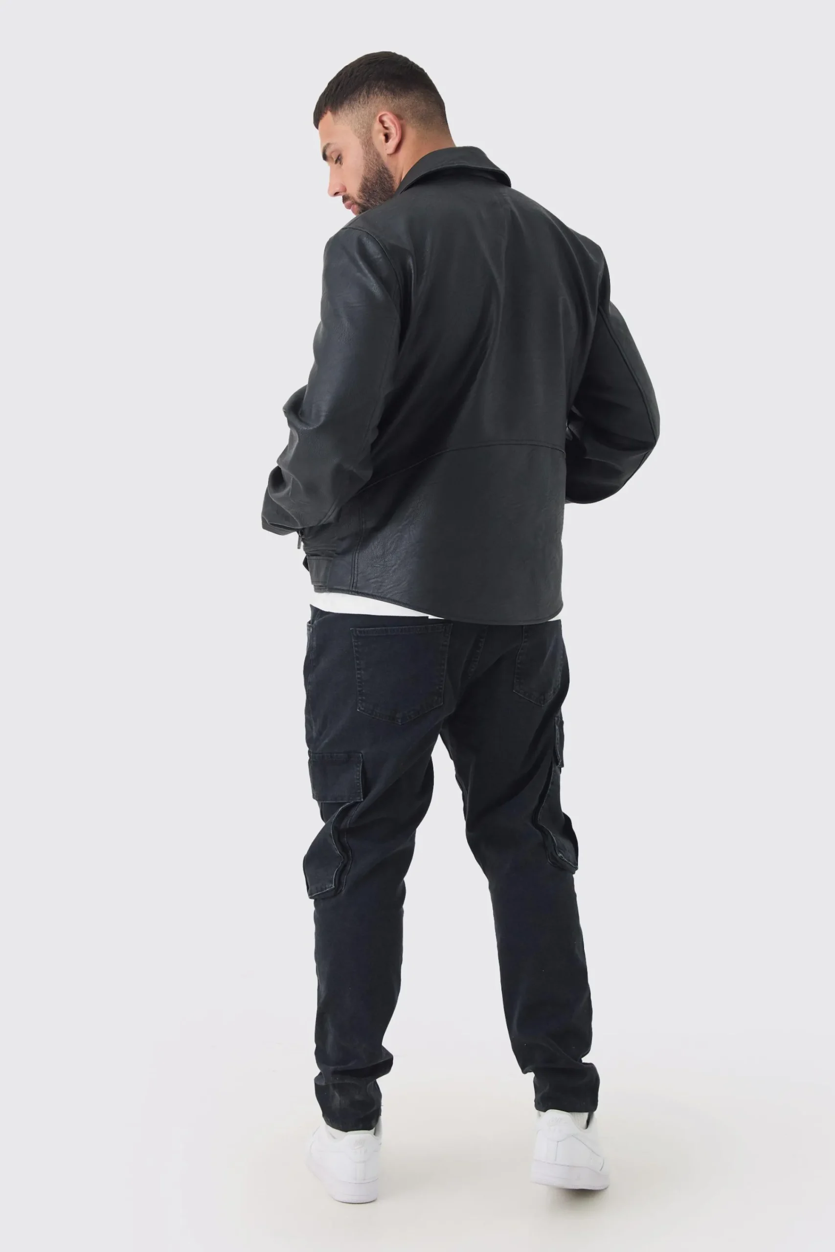 boohooMAN Plus Stretch Skinny Fit Cargo Jean | UK| Trousers|Jeans