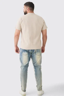 boohooMAN Plus Stretch Skinny Rip And Repair Jean | UK| Trousers|Jeans