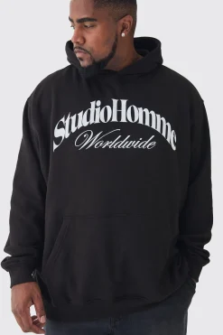 boohooMAN Plus Studio Homme Oversized Hoodie | UK| Hoodies & Sweatshirts