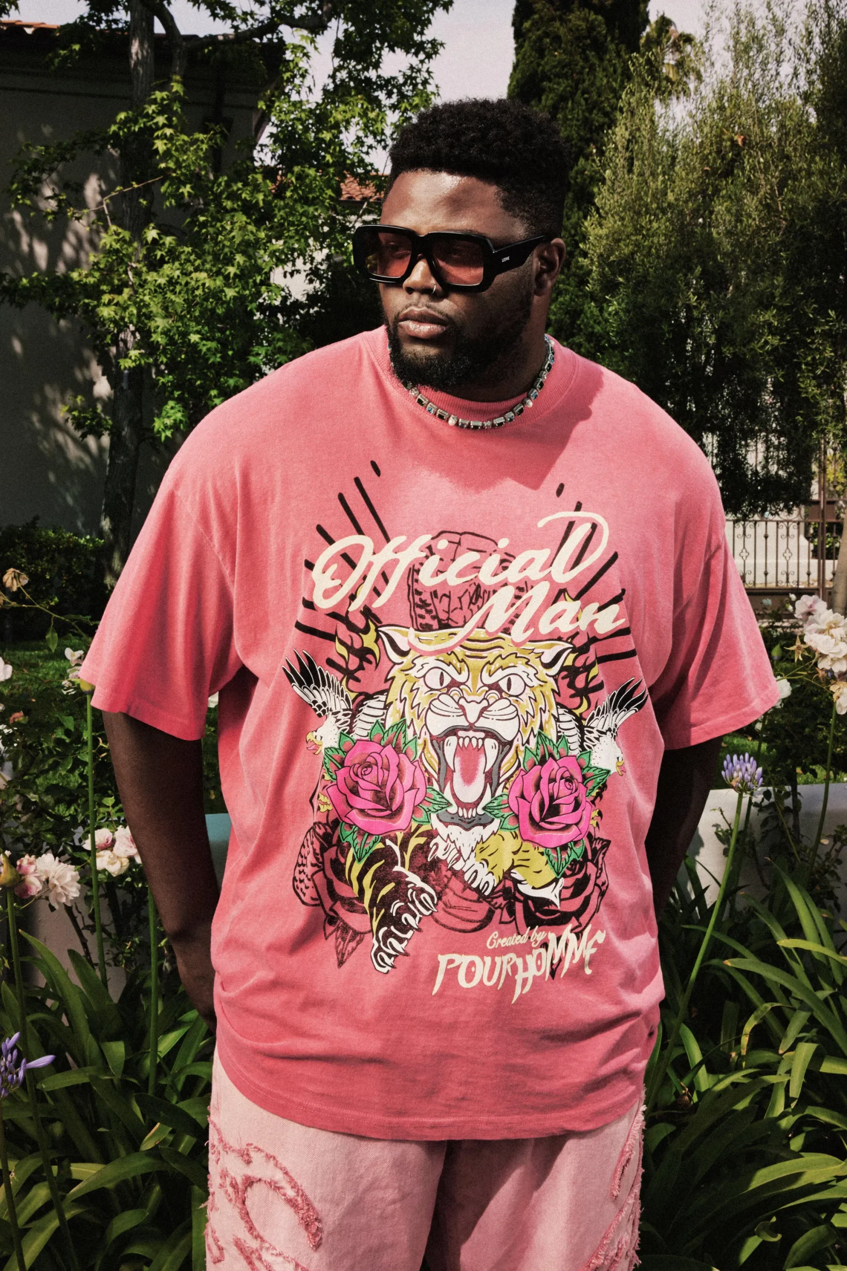 Plus Tattoo Print Tiger Official Man T-Shirt | UK^boohooMAN Hot