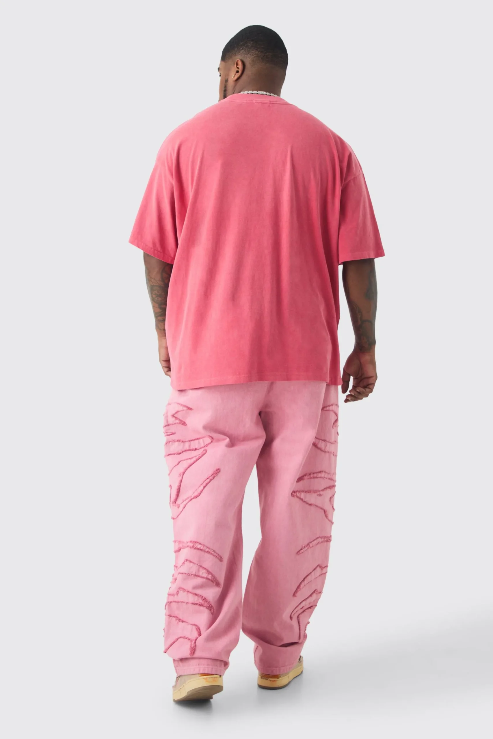 Plus Tattoo Print Tiger Official Man T-Shirt | UK^boohooMAN Hot