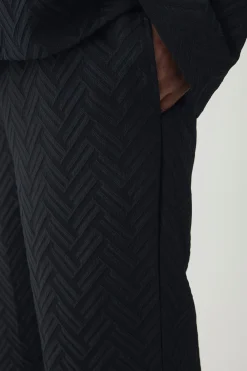 boohooMAN Plus Tonal Geo Smart Straight Trouser | UK| Sets & Co-Ords