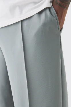 boohooMAN Plus Tricot Pin Tuck Relaxed Fit Trousers | UK| Trousers|Joggers