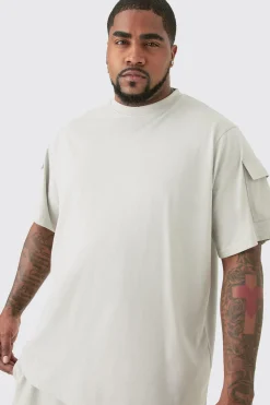 boohooMAN Plus Utility Pocket T-shirt & Cargo Short Set | UK| Shorts|Sets & Co-Ords