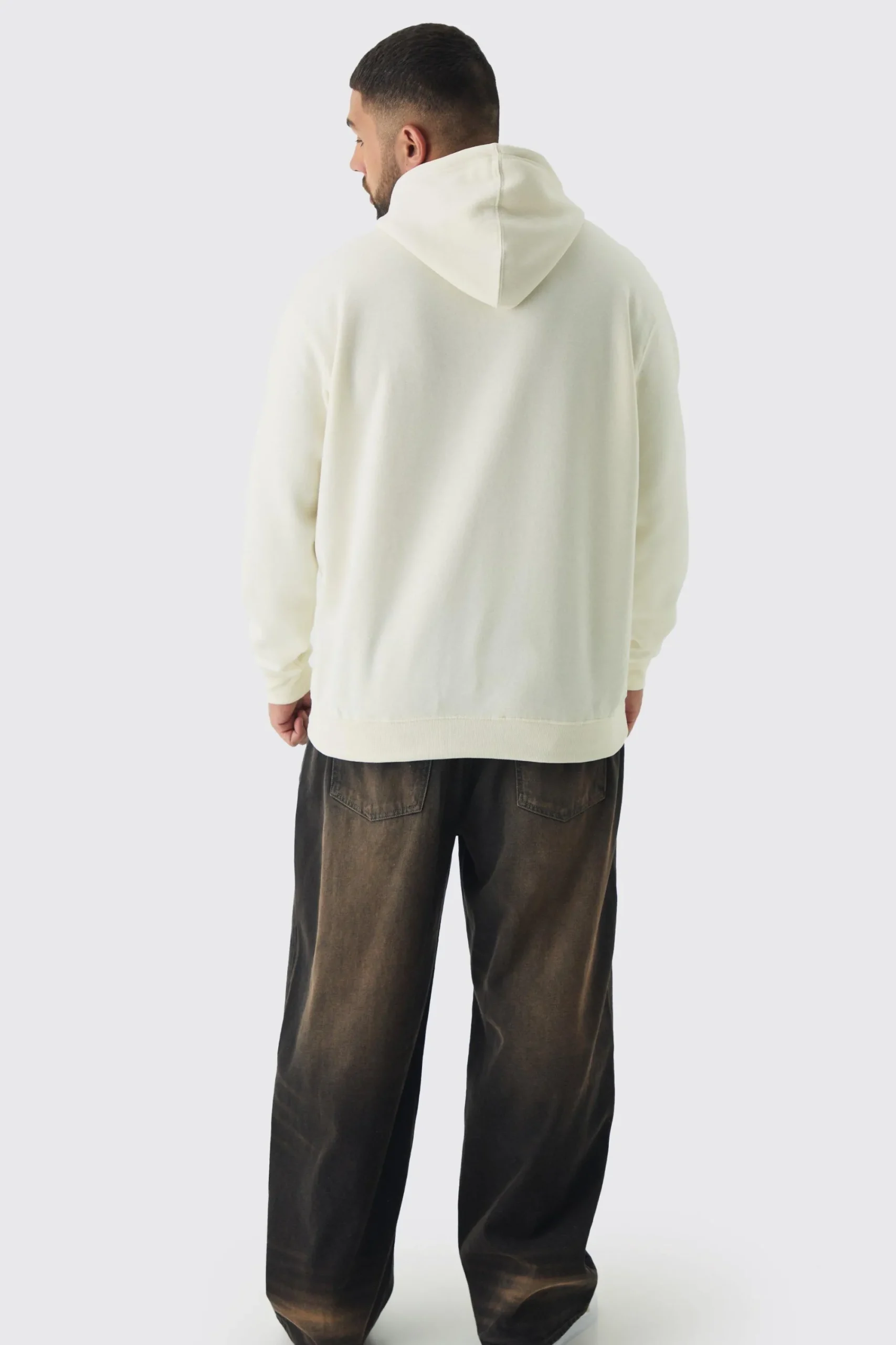 boohooMAN Plus Varsity HOMME Print Oversized Hoodie | UK| Hoodies & Sweatshirts