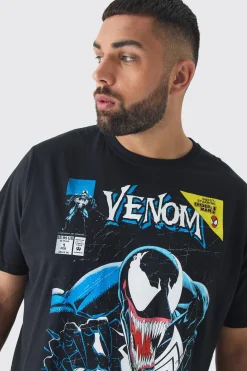 Plus Venom Licence Print Oversized T-shirt In | UK^boohooMAN Online