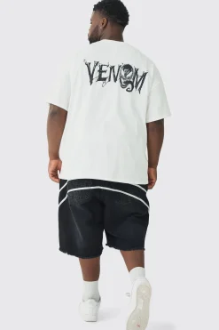 Plus Venom License Print T-shirt | UK^boohooMAN
