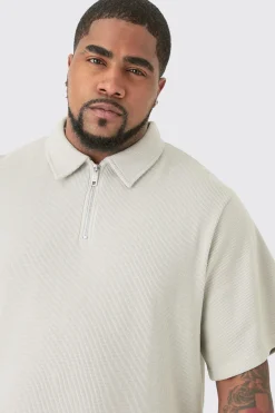 boohooMAN Plus Waffle Polo & Short Set | UK| Sets & Co-Ords|Tracksuits