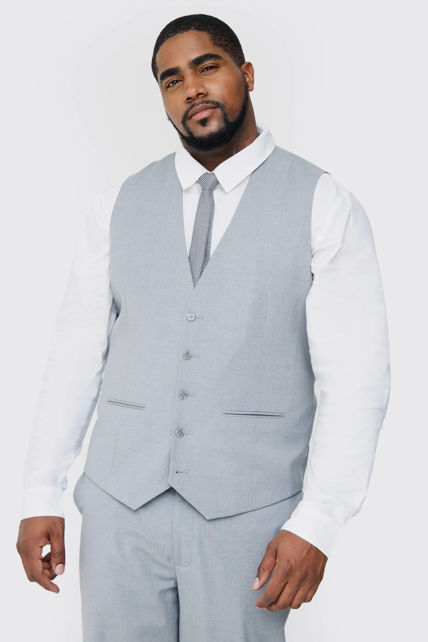 boohooMAN Plus Waistcoat In | UK| Suits & Tailoring|Sets & Co-Ords