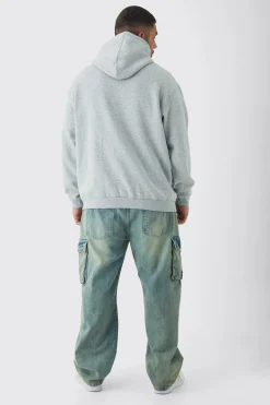 boohooMAN Plus Western Varsity Oversized Hoodie | UK| Hoodies & Sweatshirts