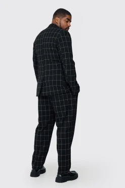 boohooMAN Plus Window Pane Check Skinny Fit Suit | UK| Sets & Co-Ords