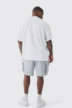 boohooMAN Plus Woven Tab Relaxed Fit Cargo Shorts | UK| Shorts