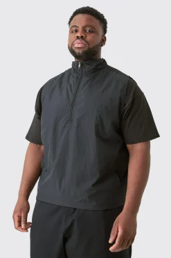 boohooMAN Plus Zip Up Lightweight Adjustable Hem Gilet | UK| Coats & Jackets