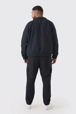 boohooMAN Plus Zip Up Lightweight Funnel Neck Jacket | UK| Coats & Jackets