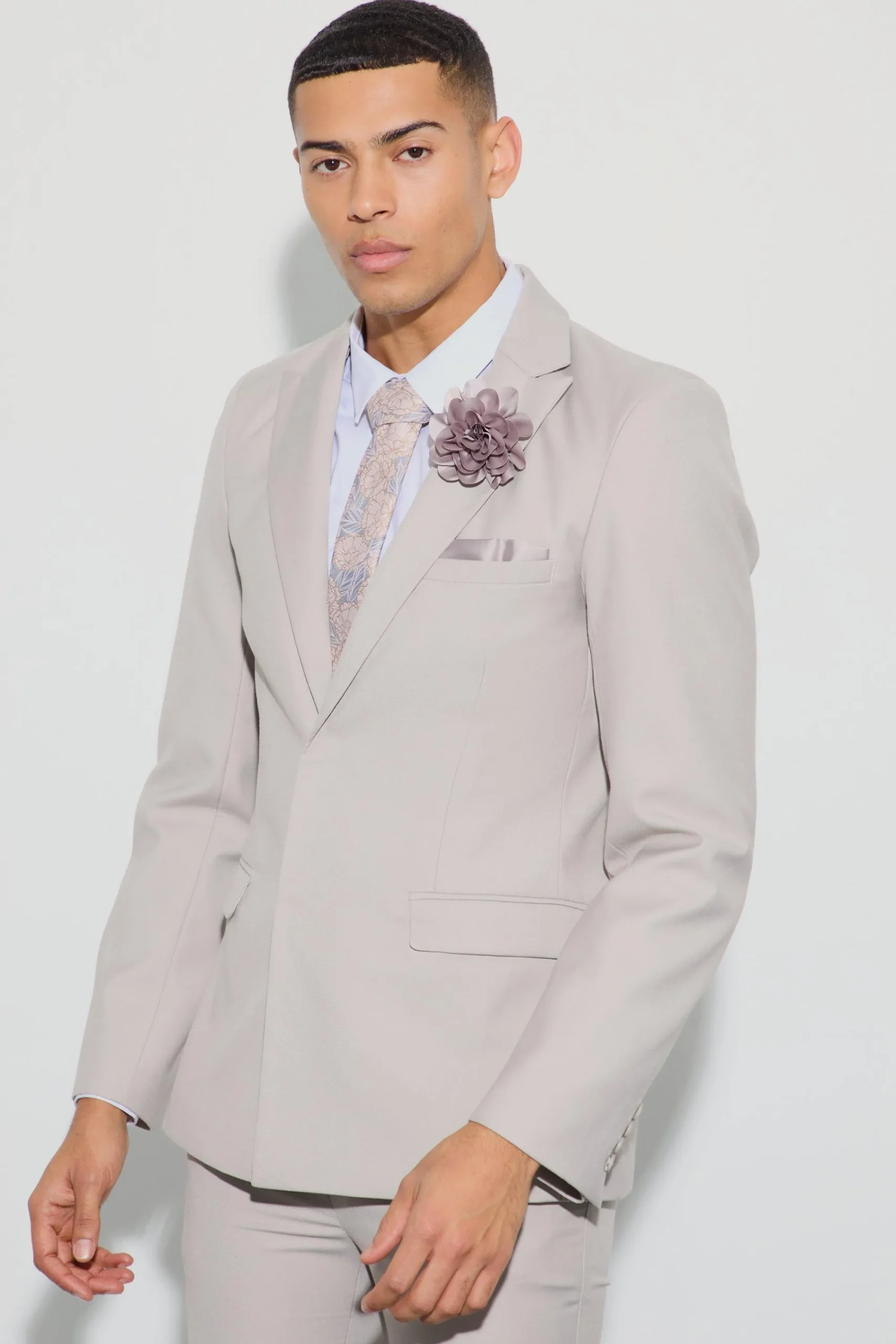 boohooMAN Pocket Square Single Breasted Tailored Jacket | UK| Suits & Tailoring|Sets & Co-Ords