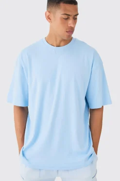 Premium Oversized Super Clean Interlock T-shirt | UK^boohooMAN