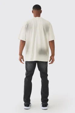 Premium Oversized Top Stitched & Washed T-shirt | UK^boohooMAN Outlet