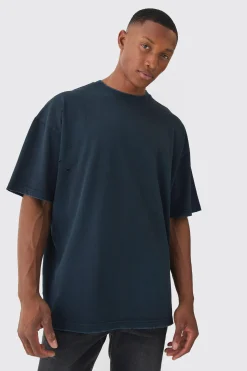 Premium Oversized Top Stitched & Washed T-shirt | UK^boohooMAN Discount