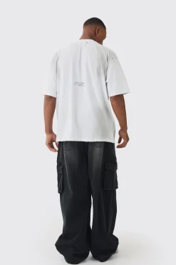 Premium Oversized T-shirt Washed & Printed T-shirt | UK^boohooMAN Best