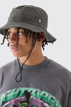 boohooMAN Printed Tie Dye Boonie Hat In | UK| Hats & Caps