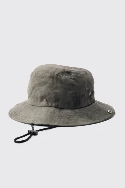 boohooMAN Printed Tie Dye Boonie Hat In | UK| Hats & Caps