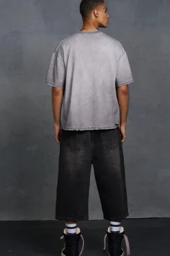 P-Star Oversized Boxy T-Shirt With Flag Print | UK^boohooMAN Hot