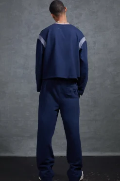 boohooMAN P-Star Slim Fit Flare Joggers With Distressing | UK| Trousers|Joggers