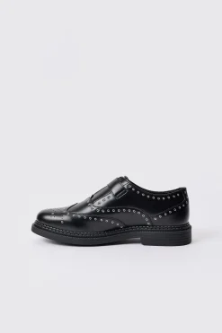 boohooMAN PU Buckle Detail Metal Hardware Loafer In | UK| Smart Shoes