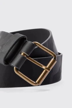 boohooMAN PU Camo Belt In | UK| Belts