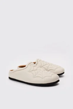 boohooMAN PU Padded Mule In | UK| Sliders & Slippers