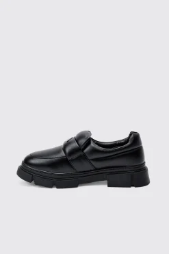 boohooMAN PU Padded Slip On Loafer In | UK| Smart Shoes