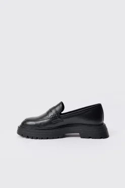 boohooMAN PU Slip On Chunky Loafer In | UK| Smart Shoes