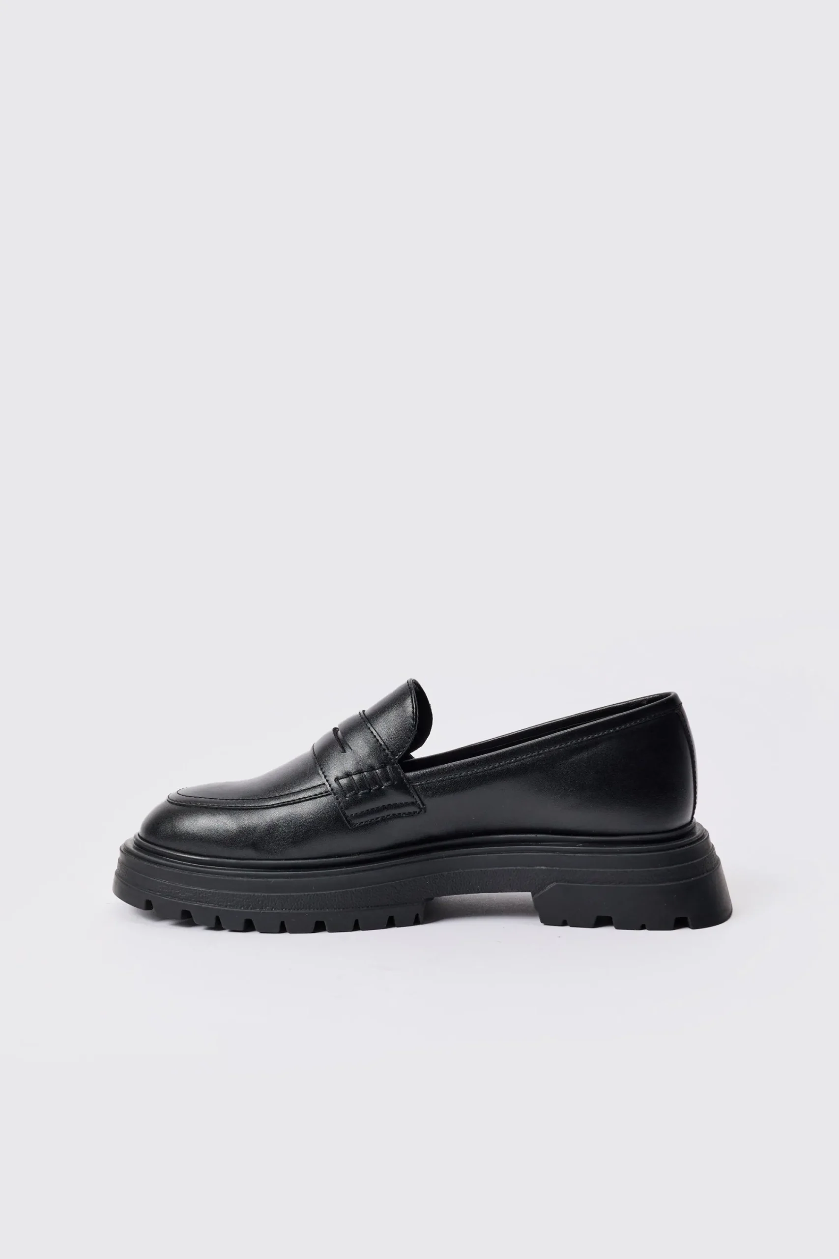 boohooMAN PU Slip On Chunky Loafer In | UK| Smart Shoes