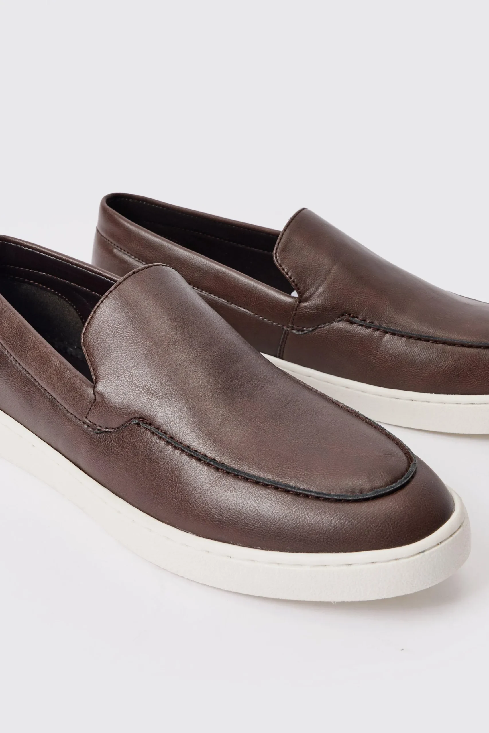 boohooMAN PU Slip On Loafer In | UK| Smart Shoes