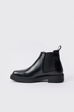 boohooMAN PU Square Toe Chelsea Boot In | UK| Boots