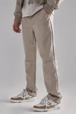 boohooMAN Pu Straight Leg Trousers | UK| Suits & Tailoring