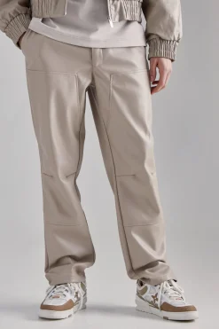 boohooMAN Pu Straight Leg Trousers | UK| Suits & Tailoring