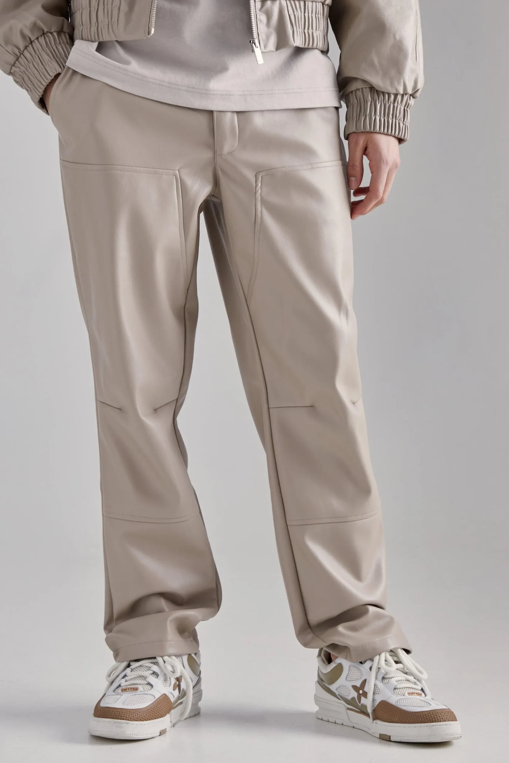 boohooMAN Pu Straight Leg Trousers | UK| Suits & Tailoring