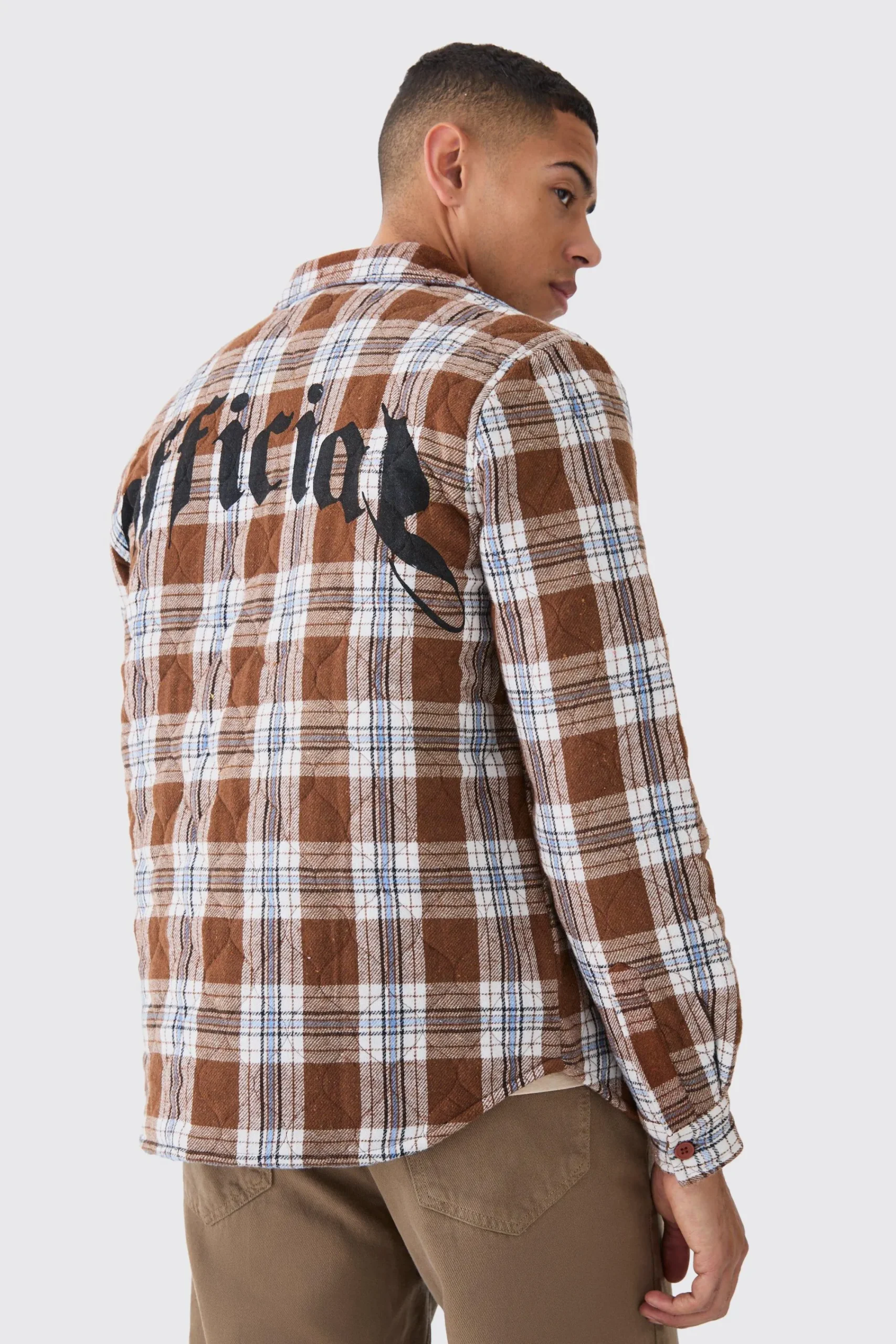 boohooMAN Quilted Checked Overshirt | UK| Shirts