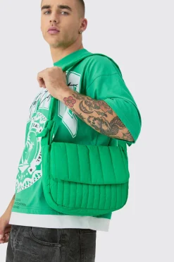boohooMAN Quilted Cross Body Satchel Bag | UK| Bags & Wallets