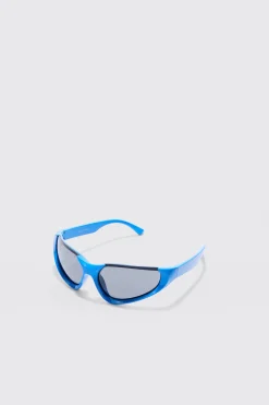 boohooMAN Racer Half Rimless Sunglasses | UK| Sunglasses