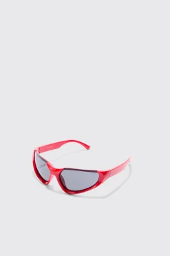 boohooMAN Racer Half Rimless Sunglasses | UK| Sunglasses
