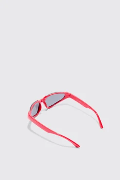 boohooMAN Racer Half Rimless Sunglasses | UK| Sunglasses