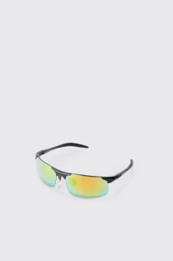 boohooMAN Racer Mirror Lens Sunglasses In | UK| Sunglasses