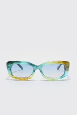 boohooMAN Rectangle Plastic Sunglasses In | UK| Sunglasses