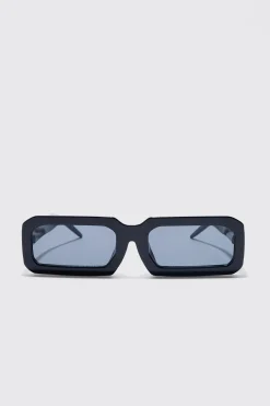 boohooMAN Rectangular Chunky Plastic Sunglasses | UK| Sunglasses