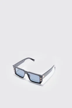 boohooMAN Rectangular Plastic Sunglasses In | UK| Sunglasses